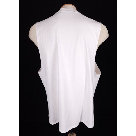 Stolen Girlfriends Club "Live" Classic Tank Top S Mens White Sleeveless Tee $75 - Picture 5 of 9